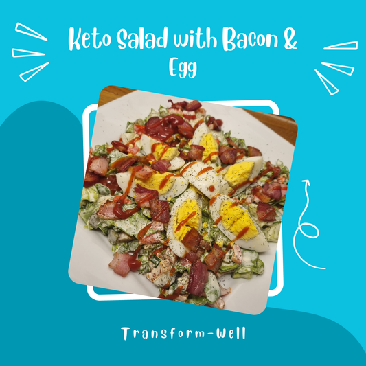 Keto Salad with Bacon & Egg